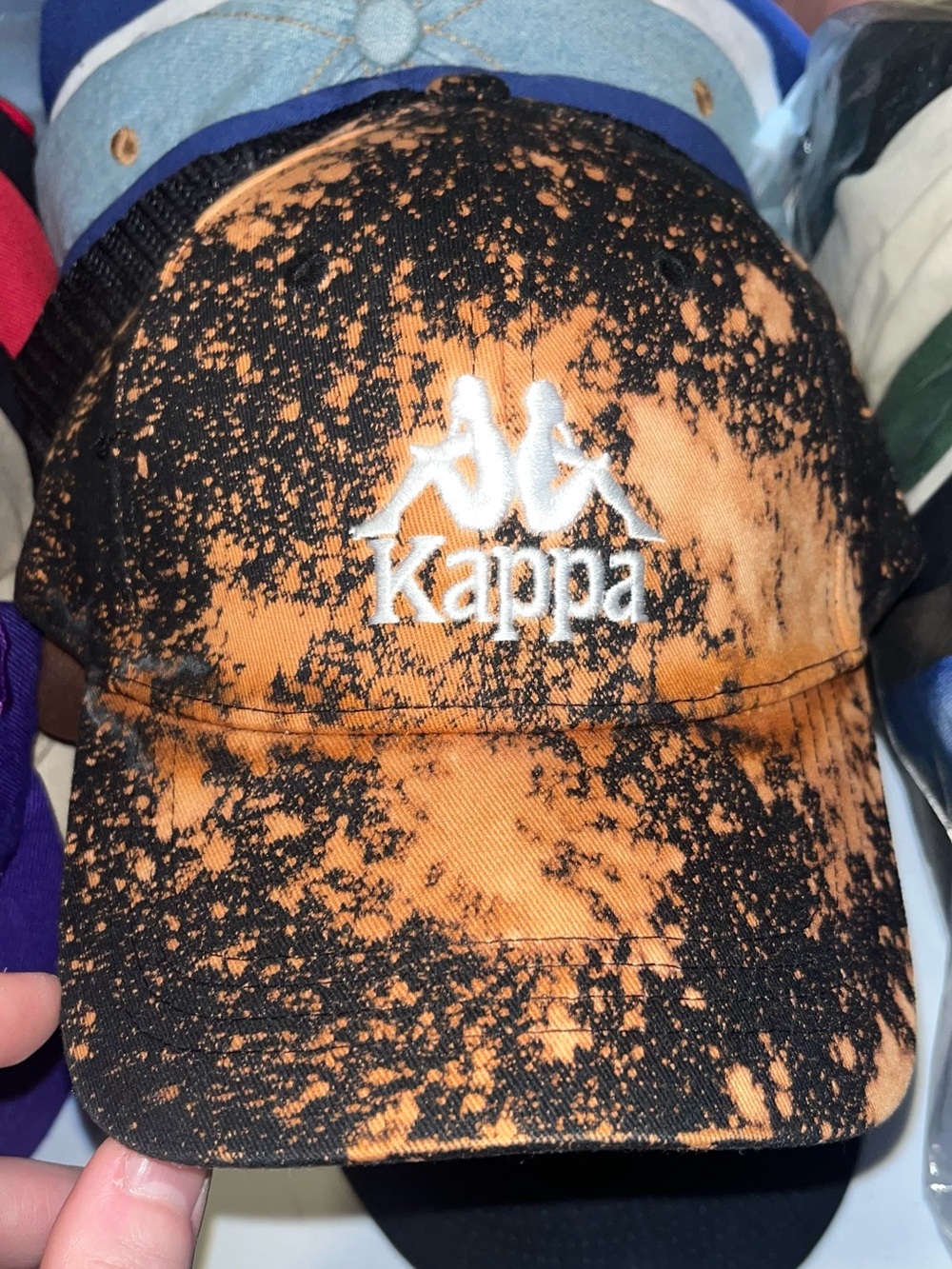 Kappa Custom Hat With Adjustable Size Strap One Of A Kind Upcycled Handmade Cap